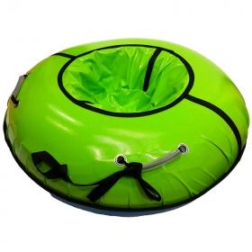 Тюбинг с пластиковым дном 100 см салатовый