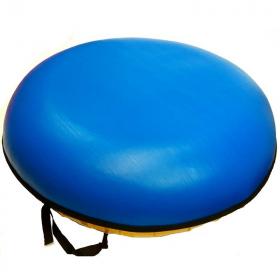 Тюбинг с пластиковым дном 100 см желтый