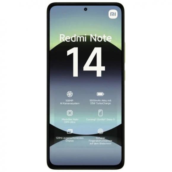 Смартфон Xiaomi Redmi Note 14 4G 8/128Gb Lime Green